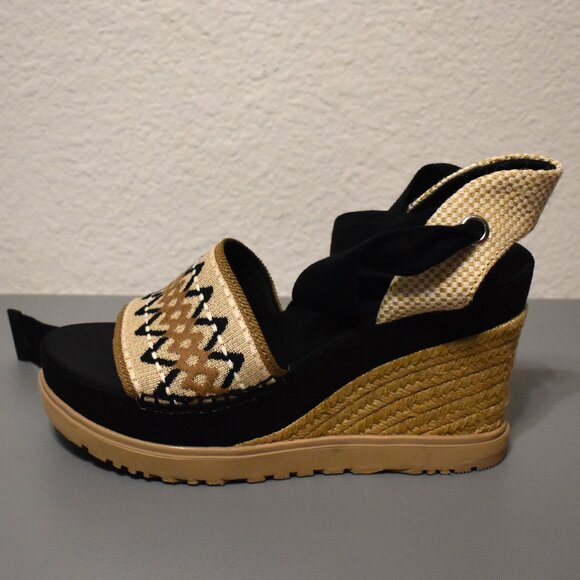 UGG Abbot Ankle Wrap Platform Sandals Sz 8 - Picture 6 of 12